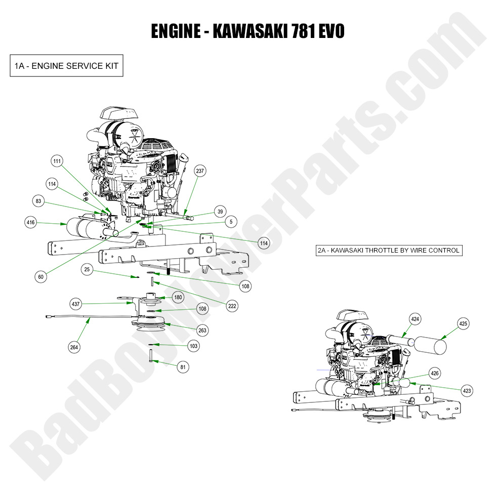 3208 - Bad Boy Mower Parts Lookup > 2023 > Revolt > Engine - Kawasaki EVO781 EFI